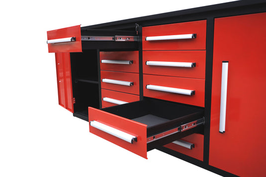 Steelman 7' Garage Cabinet Workbench (10 Drawers & 2 Cabinets)