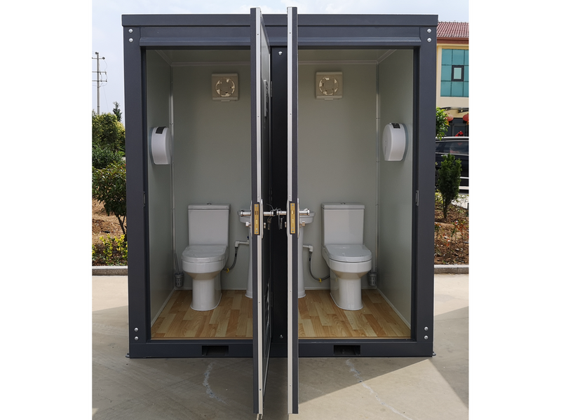 Load image into Gallery viewer, Bastone Portable Restroom 2 Private Toilet Stalls
