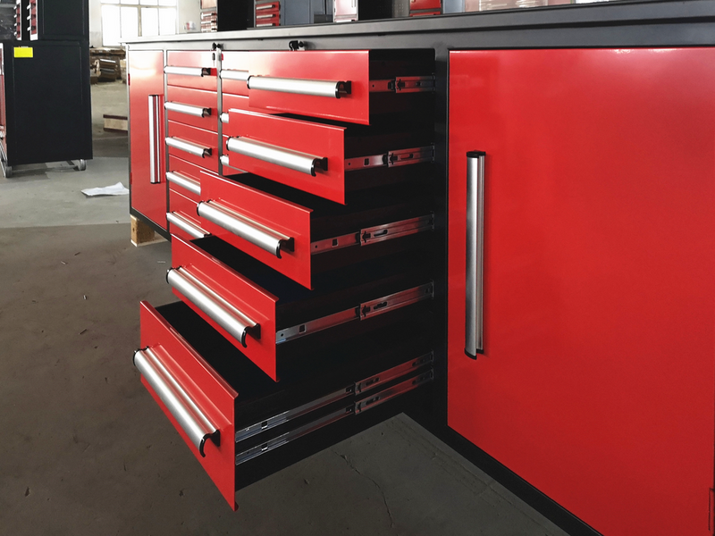 Load image into Gallery viewer, Steelman 10&#39; Garage Cabinet Workbench (15 Drawers &amp; 2 Cabinets)
