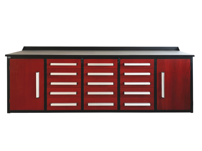 Load image into Gallery viewer, Steelman 10&#39; Garage Cabinet Workbench (15 Drawers &amp; 2 Cabinets)
