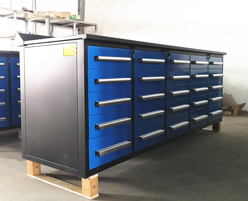 Load image into Gallery viewer, Steelman 10&#39; Workbench with Storage Drawers (25 Drawers)
