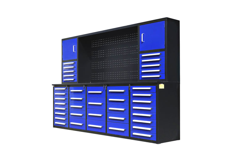 Load image into Gallery viewer, Steelman 10&#39; Garage Cabinet Workbench (40 Drawers &amp; 2 Cabinets)
