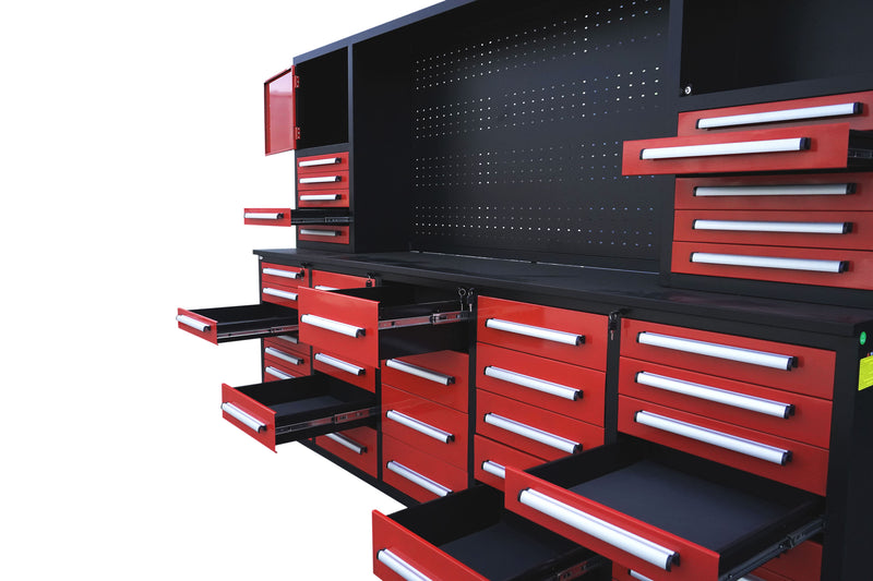 Load image into Gallery viewer, Steelman 10&#39; Garage Cabinet Workbench (40 Drawers &amp; 2 Cabinets)
