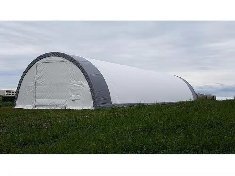 Load image into Gallery viewer, Gold Mountain Single Truss Round Storage Shelter W30&#39;xL65&#39;xH15&#39;
