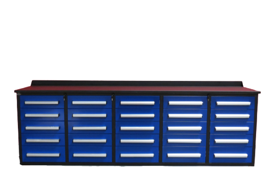Steelman 10' armoire de rangement avec établi (25 tiroirs)