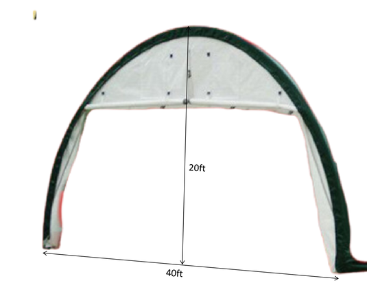 Accessoires-Panneau avant/arrière avec porte à enroulement pour abri de rangement