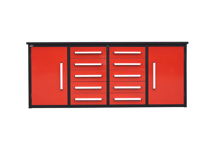 Steelman 7' Garage Cabinet Workbench (10 Drawers & 2 Cabinets)