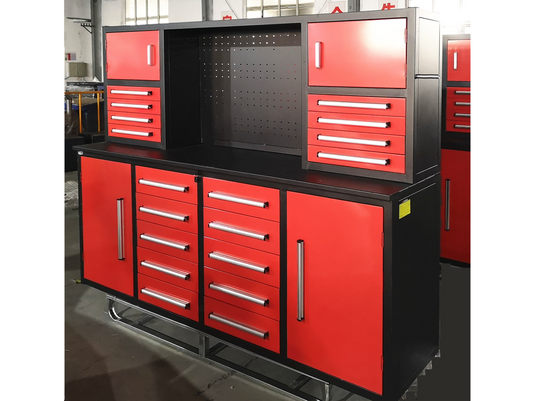 Steelman 7' Garage Cabinet Workbench (18 Drawers & 4 Cabinets) – Chery  Industrial Canada
