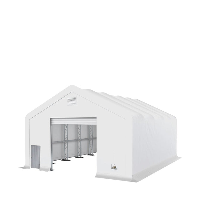 Load image into Gallery viewer, Gold Mountain Double Truss Peak Storage Shelter W30&#39;xL40&#39;xH20&#39;
