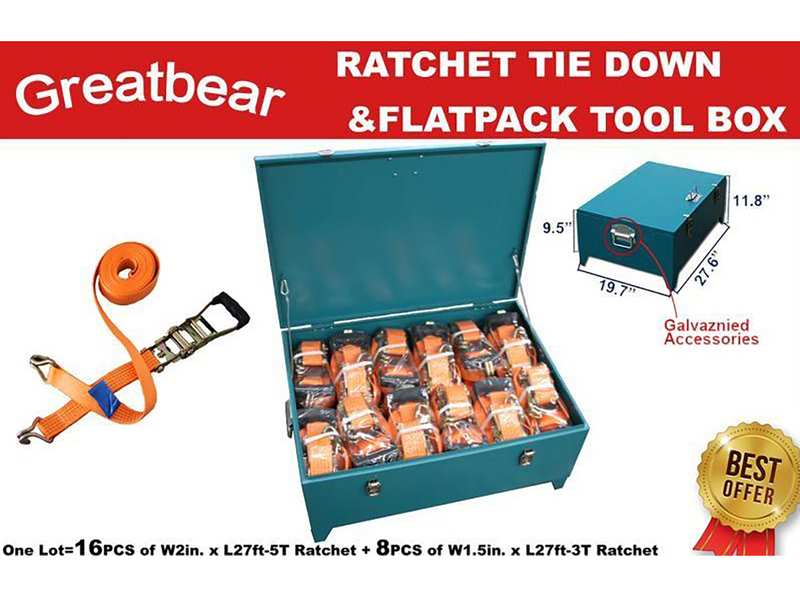 Load image into Gallery viewer, Greatbear Ratchet Tie Down Straps
