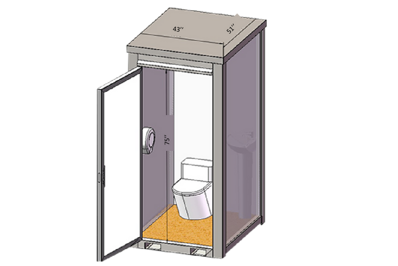 Load image into Gallery viewer, Bastone Portable Restroom with Sink
