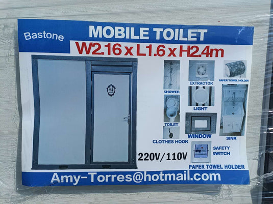 Petites toilettes portables de Bastone avec douches